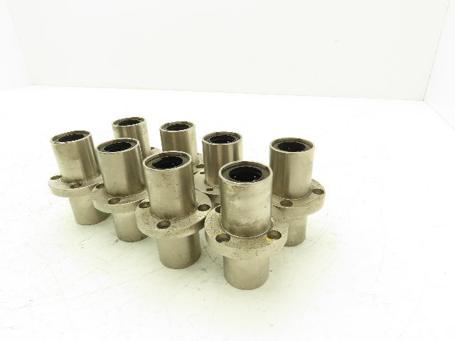 ASK 20 Linear Ball Bushing Bearing 4-Bolt Flange 20mm Rod Lot of 8
