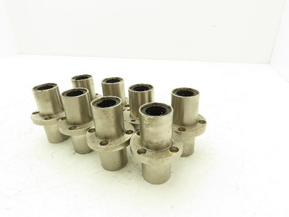 ASK 20 Linear Ball Bushing Bearing 4-Bolt Flange 20mm Rod Lot of 8