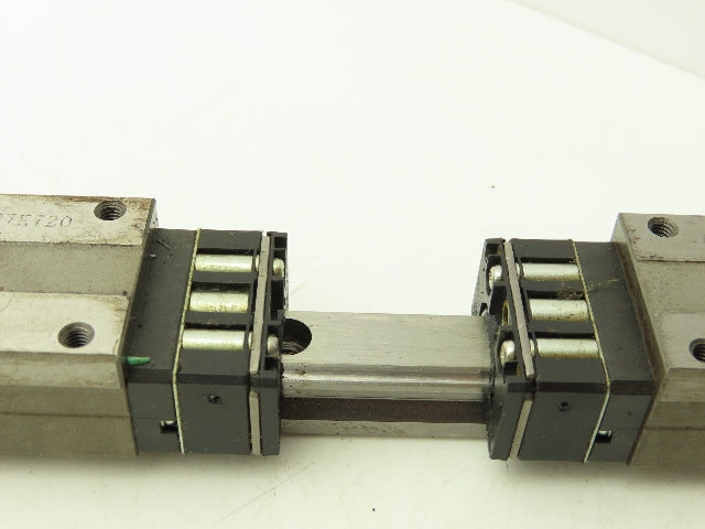 THK HSR15 Linear Bearing 2-Block Guide Rail 15mm x 400mm 15-3/4" Lot of 2
