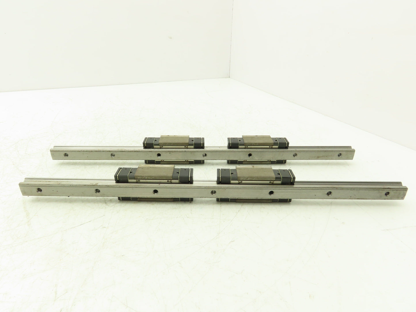THK HSR15 Linear Bearing 2-Block Guide Rail 15mm x 400mm 15-3/4" Lot of 2