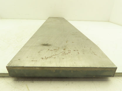 Machining Steel Flat Ground Bar Stock 1" Thick x 25.5"L  5" to 8" Angled Width