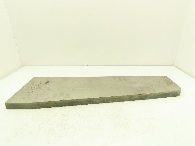 Machining Steel Flat Ground Bar Stock 1" Thick x 25.5"L  5" to 8" Angled Width