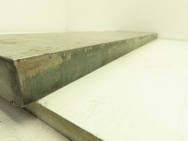 Machining Steel Flat Ground Bar Stock 1" Thick x 25.5"L  5" to 8" Angled Width