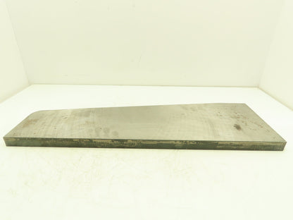 Machining Steel Flat Ground Bar Stock 1" Thick x 25.5"L  5" to 8" Angled Width