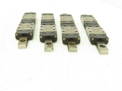 THK SRS9M Linear Bearing 2-Block Guide Rail 9mm x 114.5mm 4-1/2" Lot of 4