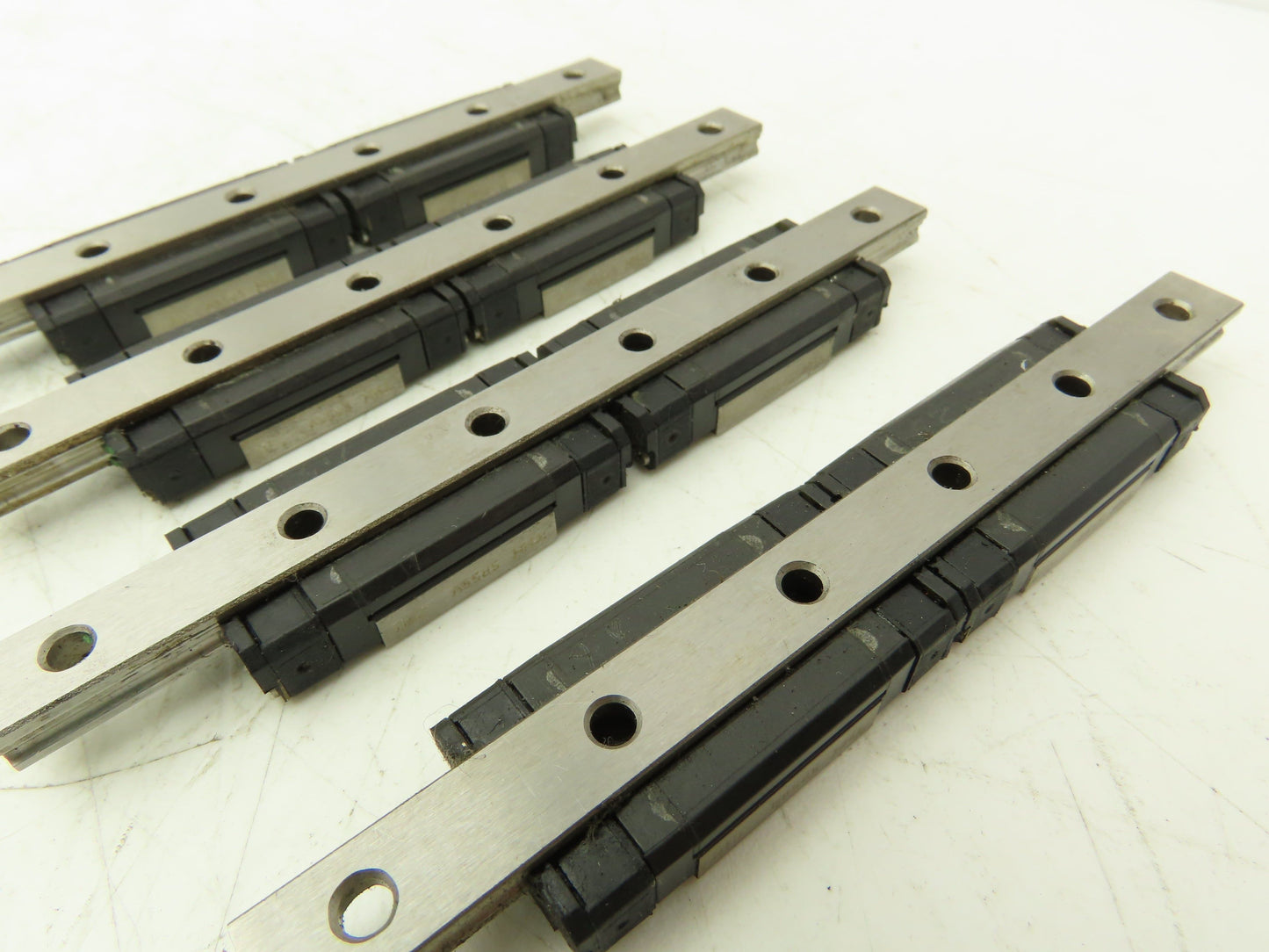 THK SRS9M Linear Bearing 2-Block Guide Rail 9mm x 114.5mm 4-1/2" Lot of 4