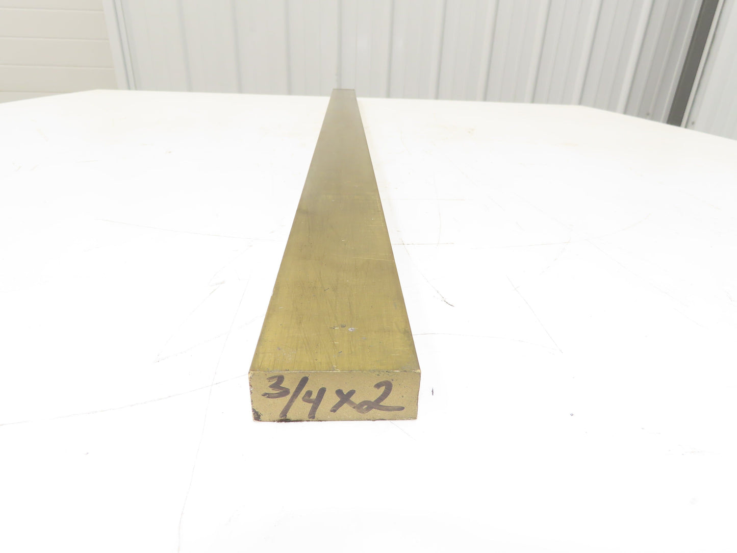 360 Yellow Brass Stock Rectangle Flat Bar 3/4"x 2"x 41-7/8"L