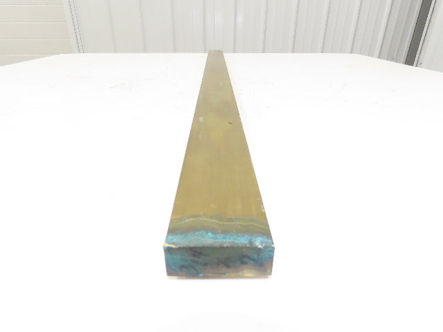 360 Yellow Brass Stock Rectangle Flat Bar 3/4"x 2"x 41-7/8"L