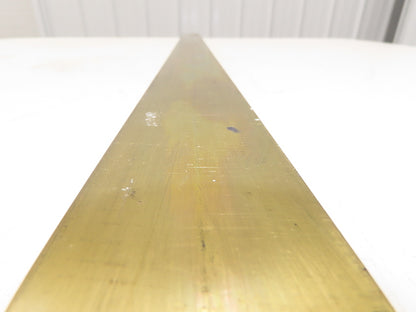 360 Yellow Brass Stock Rectangle Flat Bar 3/4"x 2"x 41-7/8"L