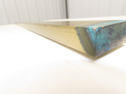 360 Yellow Brass Stock Rectangle Flat Bar 3/4"x 2"x 41-7/8"L