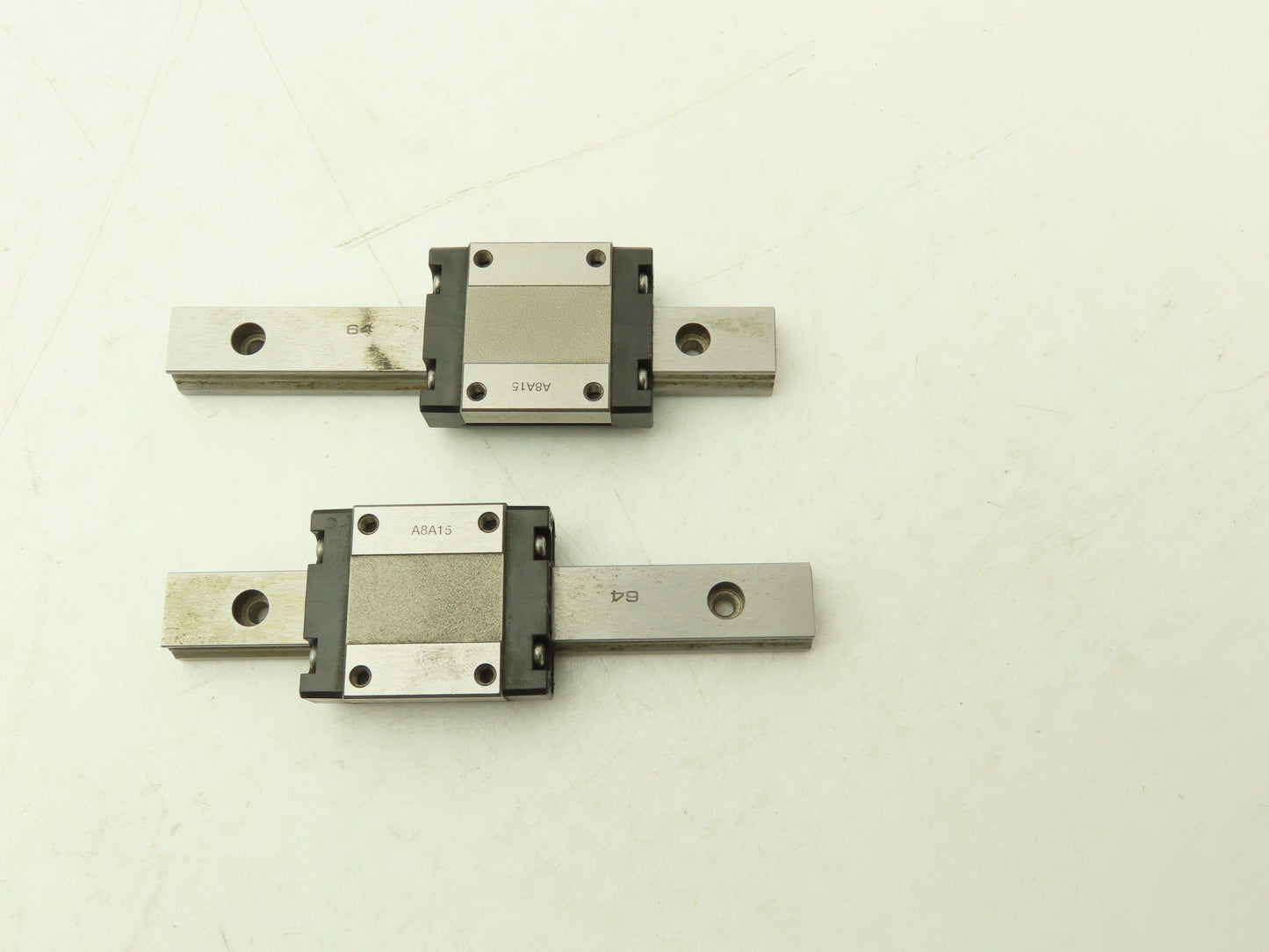 THK SRS15M Linear Bearing 1-Block Guide Rail 15mm x 110mm 4-1/4" Lot of 2