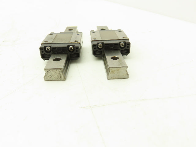 THK SRS15M Linear Bearing 1-Block Guide Rail 15mm x 110mm 4-1/4" Lot of 2