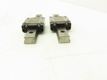 THK SRS15M Linear Bearing 1-Block Guide Rail 15mm x 110mm 4-1/4" Lot of 2