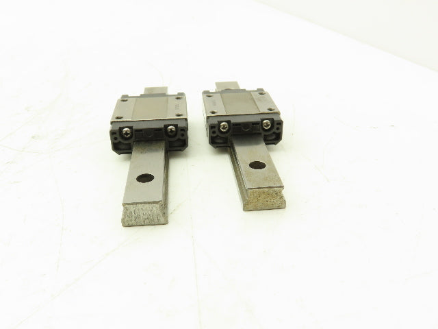 THK SRS15M Linear Bearing 1-Block Guide Rail 15mm x 110mm 4-1/4" Lot of 2