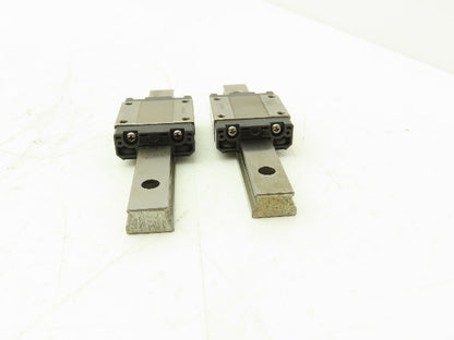 THK SRS15M Linear Bearing 1-Block Guide Rail 15mm x 110mm 4-1/4" Lot of 2