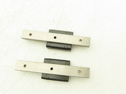THK SRS15M Linear Bearing 1-Block Guide Rail 15mm x 110mm 4-1/4" Lot of 2