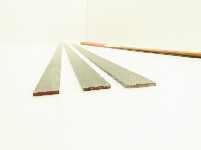 4142 Alloy Steel Ground Flat Bar 1/8"thick 36"L  1", 3/4", 1-1/4"Width Lot of 3