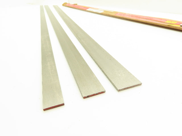 4142 Alloy Steel Ground Flat Bar 1/8"thick 36"L  1", 3/4", 1-1/4"Width Lot of 3