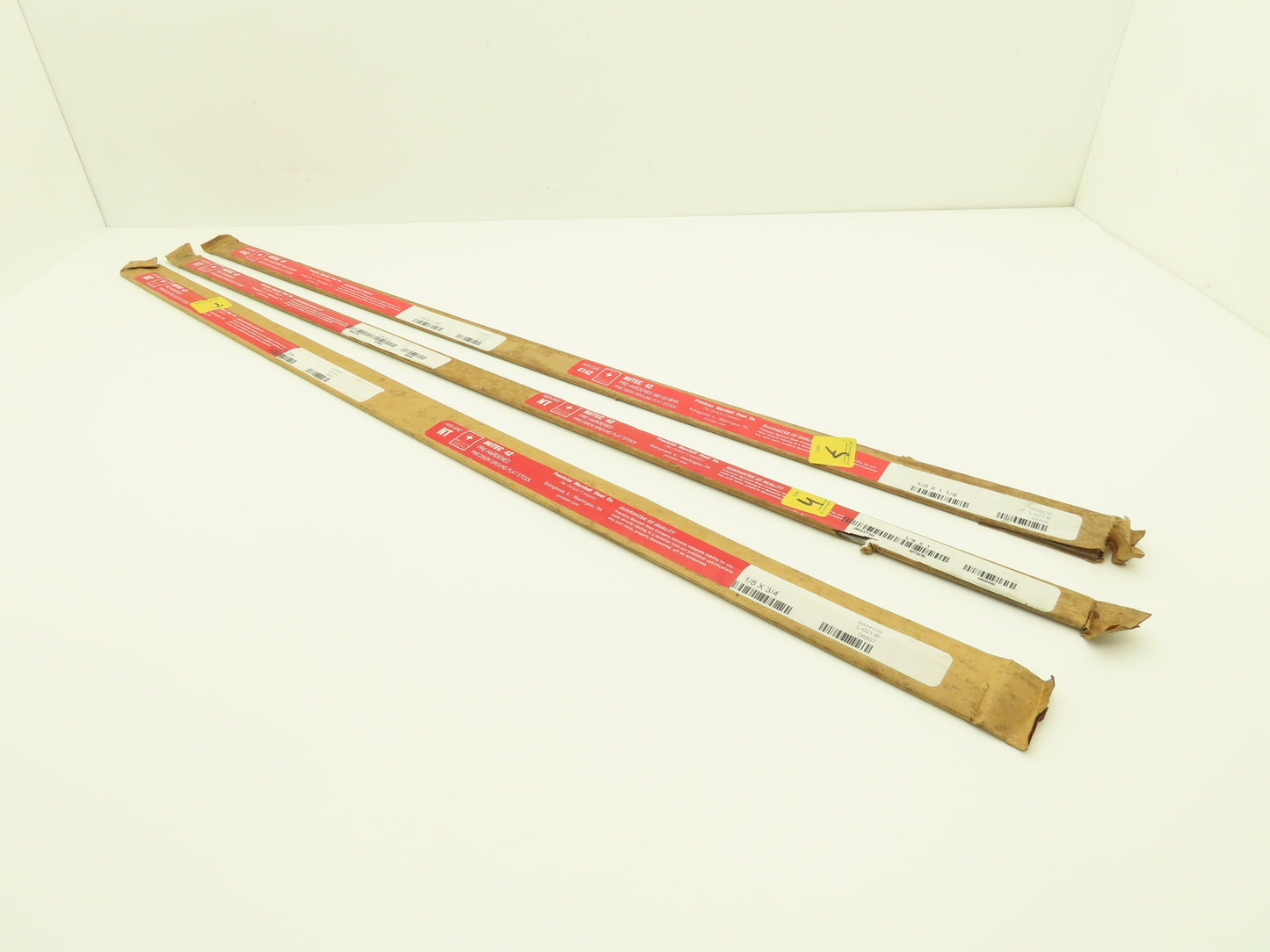 4142 Alloy Steel Ground Flat Bar 1/8"thick 36"L  1", 3/4", 1-1/4"Width Lot of 3