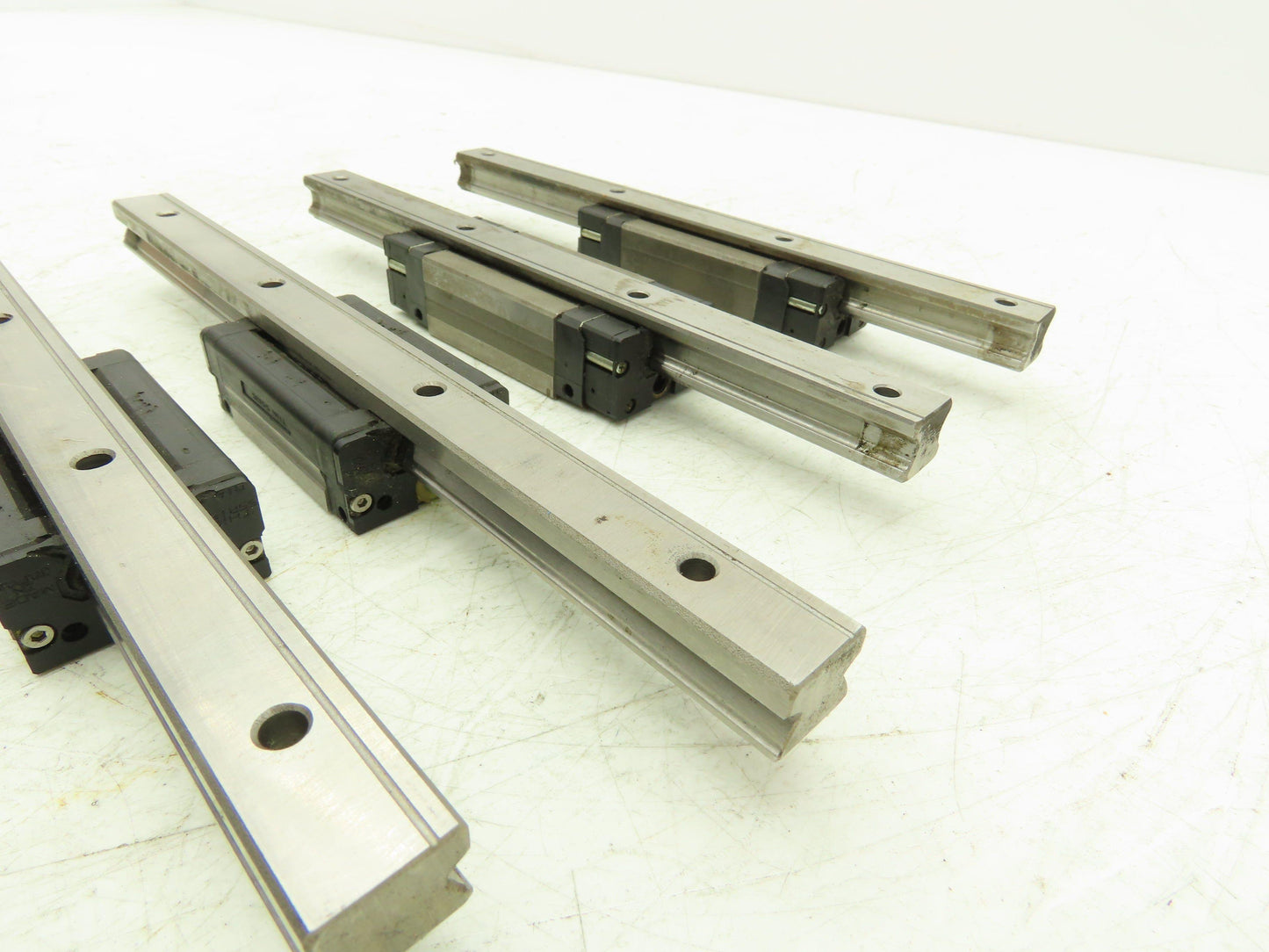 THK SRS15 SSR15 Linear Bearing Guide Rail 15mm x 100-220mm 4..8-5/8" Lot of 7
