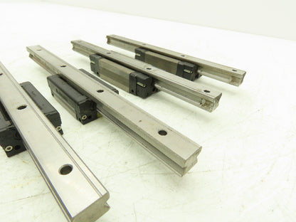 THK SRS15 SSR15 Linear Bearing Guide Rail 15mm x 100-220mm 4..8-5/8" Lot of 7