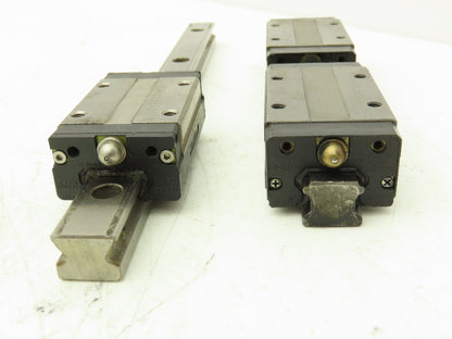 THK SRS15 SSR15 Linear Bearing Guide Rail 15mm x 100-220mm 4..8-5/8" Lot of 7