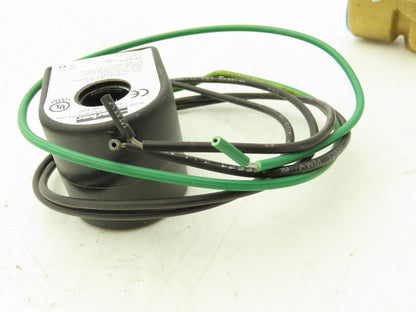 Parker Skinner Solenoid Valve Two Way Coil Voltage 120VAC 3/4" NPT 0-150 PSI