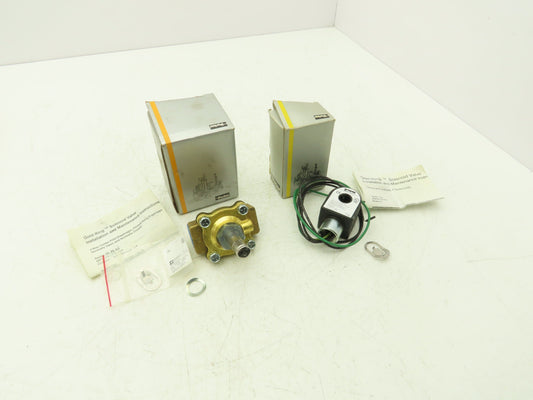 Parker Skinner Solenoid Valve Two Way Coil Voltage 120VAC 3/4" NPT 0-150 PSI