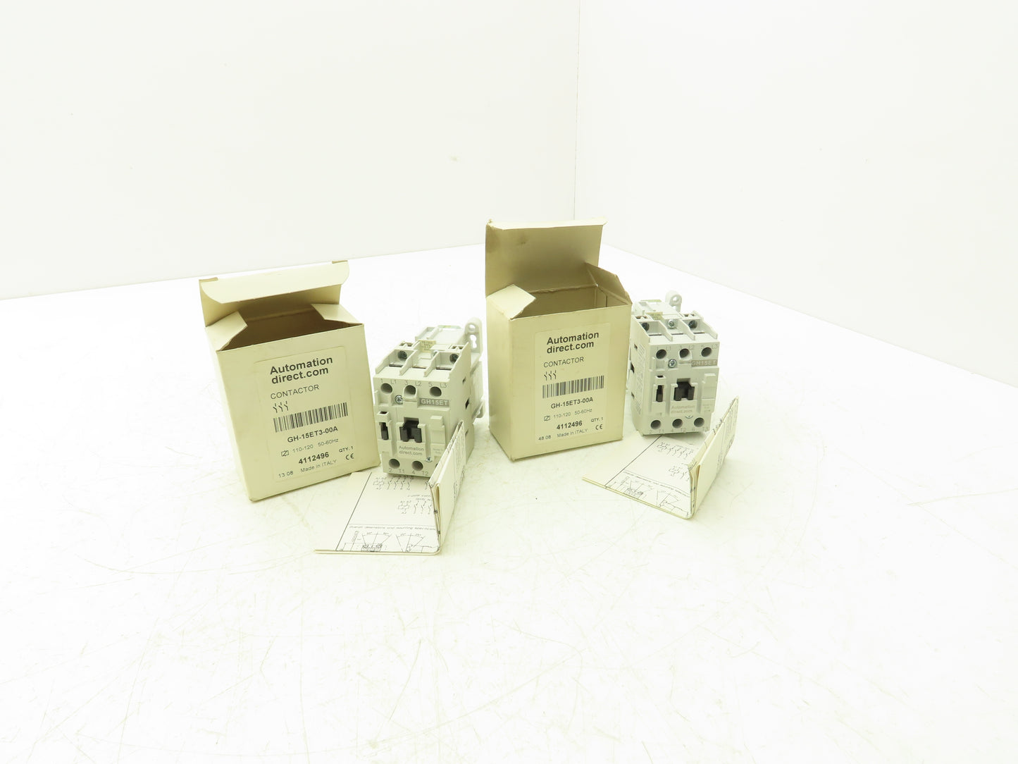 Automation Direct 4112496 GH-15ET3-00A Contactor 32A 3NO Poles 120VAC Lot of 2