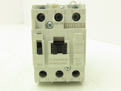 Automation Direct 4112496 GH-15ET3-00A Contactor 32A 3NO Poles 120VAC Lot of 2