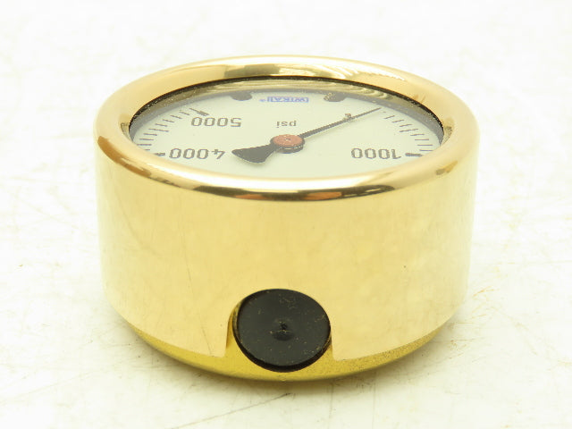 Wika Instrument 9310819 Guage 0-5000 PSI 1/4 NPT/LM 2.5" Dial Lot of 2