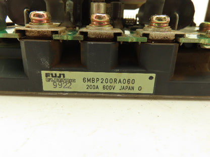 Yaskawa JUSP-WS60AA Servo Amplifier & Fuji 6MBP200RA060 Power Supply 600V 200A