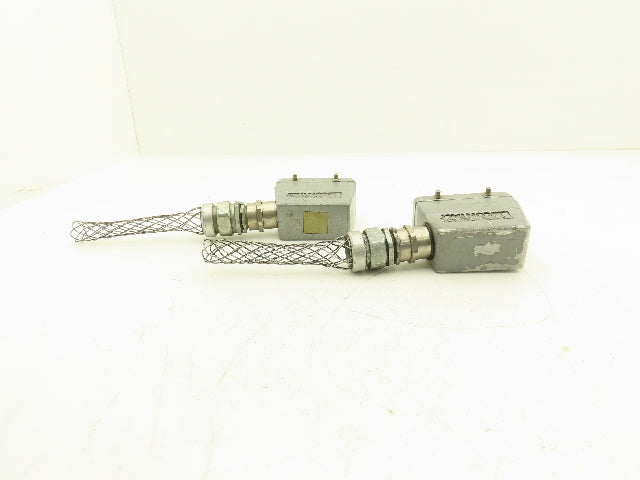 Phoenix Contact 1773132 Heavycon 6-Pin Female Receptacle & Hood Lot of 2