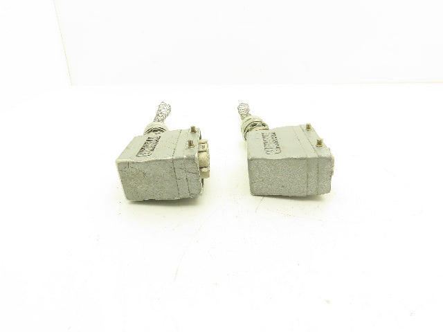 Phoenix Contact 1773132 Heavycon 6-Pin Female Receptacle & Hood Lot of 2