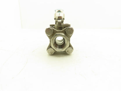 Pinacle 2626 1/2" Locking Ball Valve 316SS 1000WOG