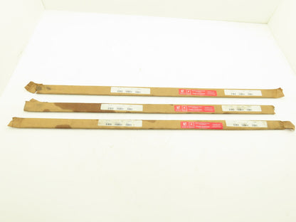 Nutec 42 4142 Alloy Steel Ground Flat Bar Stock 1/8"x 3/8"x 36"L  Lot of 3