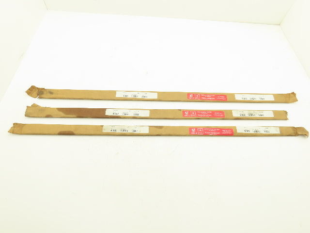 Nutec 42 4142 Alloy Steel Ground Flat Bar Stock 1/8"x 3/8"x 36"L  Lot of 3