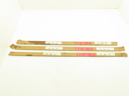 Nutec 42 4142 Alloy Steel Ground Flat Bar Stock 1/8"x 3/8"x 36"L  Lot of 3