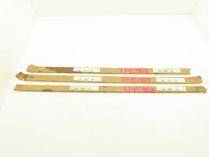 Nutec 42 4142 Alloy Steel Ground Flat Bar Stock 1/8"x 3/8"x 36"L  Lot of 3