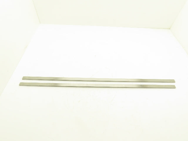 Nutec 42 4142 Alloy Steel Ground Flat Bar Stock 1/4"x 3/4"x 36"L  Lot of 2