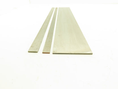 1018 Carbon Steel Ground Flat Bar Stock 1/8"Thick x 24"L  3/4", 1", 4" Lot of 3