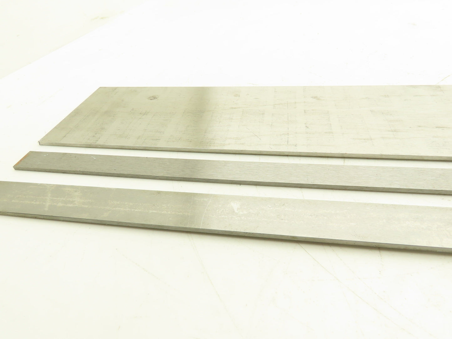 1018 Carbon Steel Ground Flat Bar Stock 1/8"Thick x 24"L  3/4", 1", 4" Lot of 3