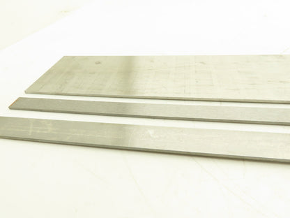 1018 Carbon Steel Ground Flat Bar Stock 1/8"Thick x 24"L  3/4", 1", 4" Lot of 3