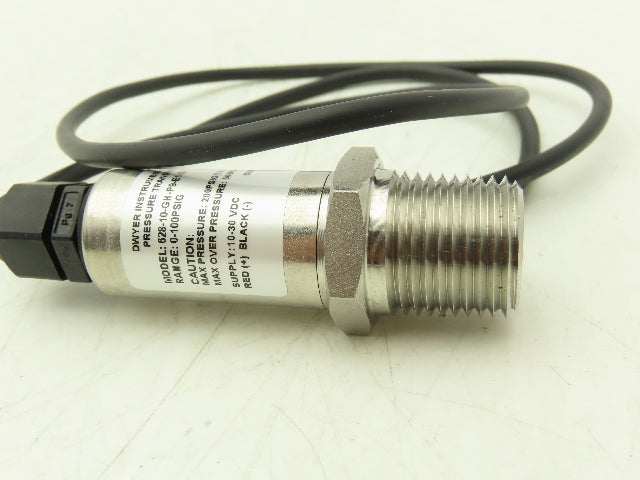 Dwyer Instruments 628-10-GH-P9-E1-S1 Pressure Transmitter 3/4" NPT 0-100 PSI