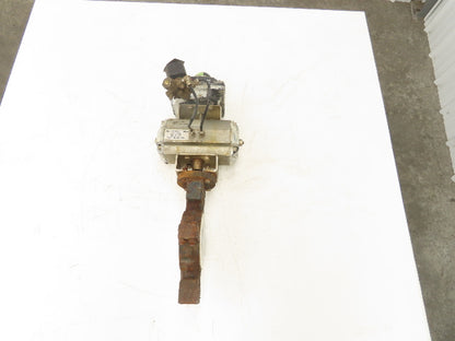 Flowserve B085D 3" Butterfly Wafer Valve Teflon Pneumatic Actuator w/Positioner