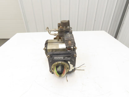Flowserve B085D 3" Butterfly Wafer Valve Teflon Pneumatic Actuator w/Positioner