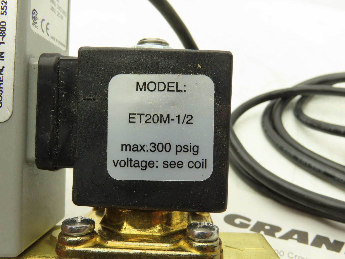 Granzow ET20M-1/2 Solenoid Auto Drain Valve 2-Way 1/2" NPT NC 120VAC