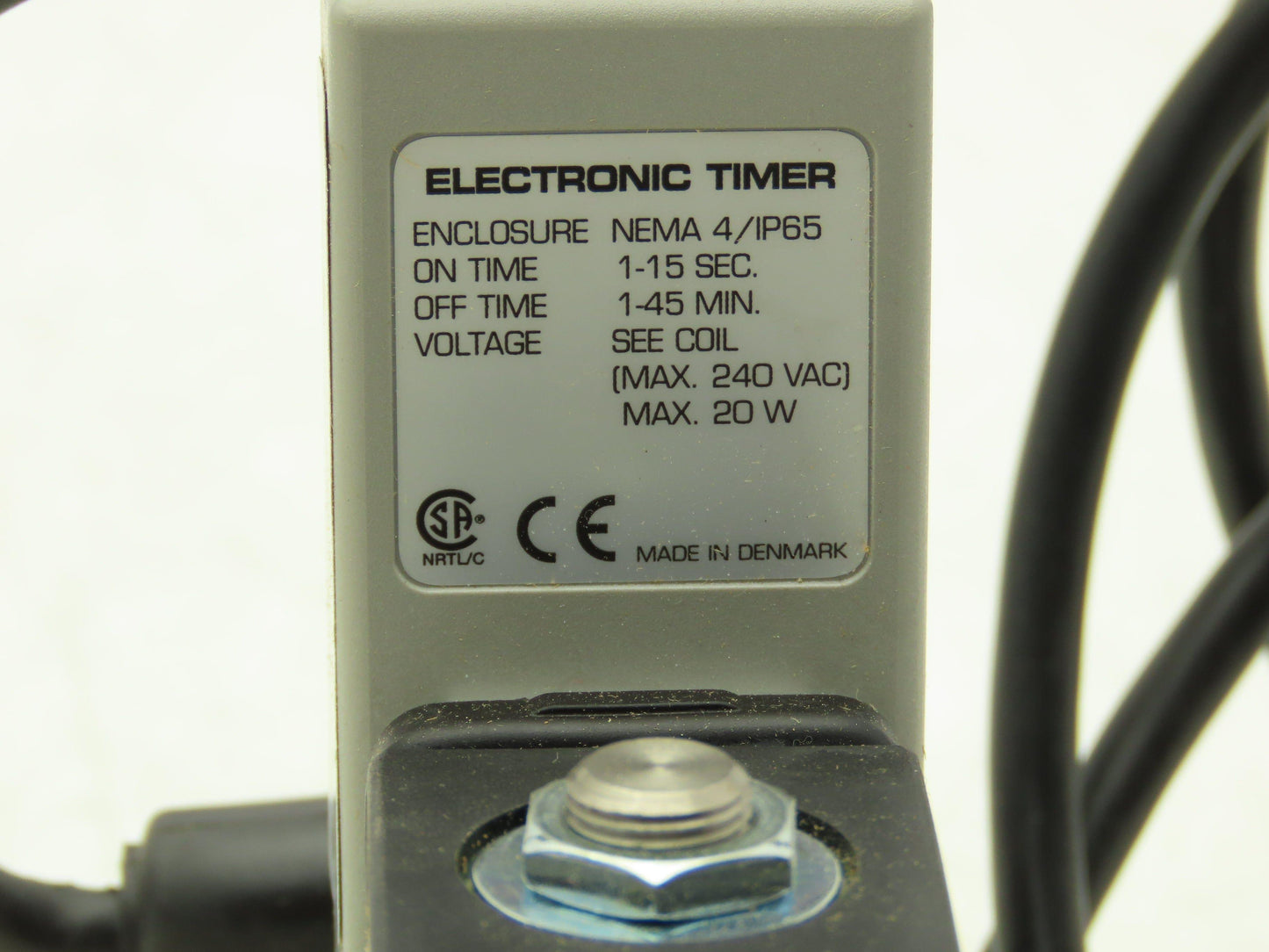 Granzow ET20M-1/2 Solenoid Auto Drain Valve 2-Way 1/2" NPT NC 120VAC