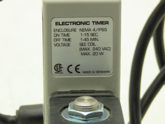 Granzow ET20M-1/2 Solenoid Auto Drain Valve 2-Way 1/2" NPT NC 120VAC