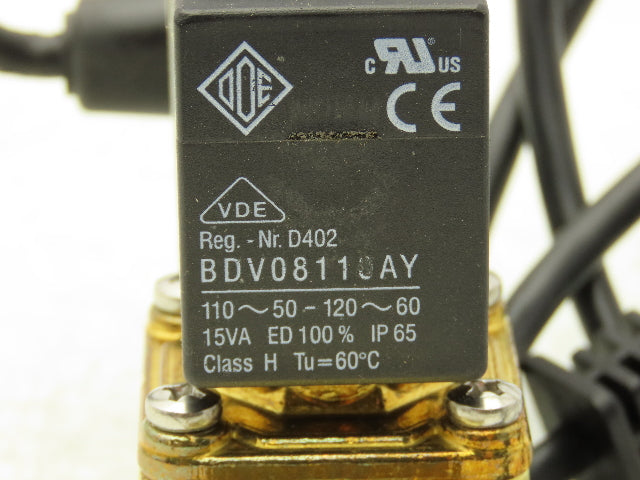 Granzow ET20M-1/2 Solenoid Auto Drain Valve 2-Way 1/2" NPT NC 120VAC